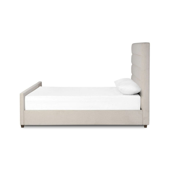 Daphne Bed: Crypton Wayfarer Snow - Almond