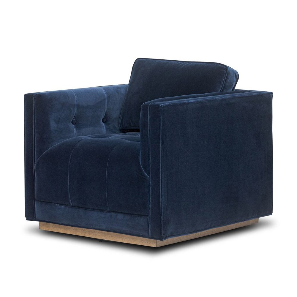 Lounge Chairs Kiera Swivel Chair: Surrey Midnight