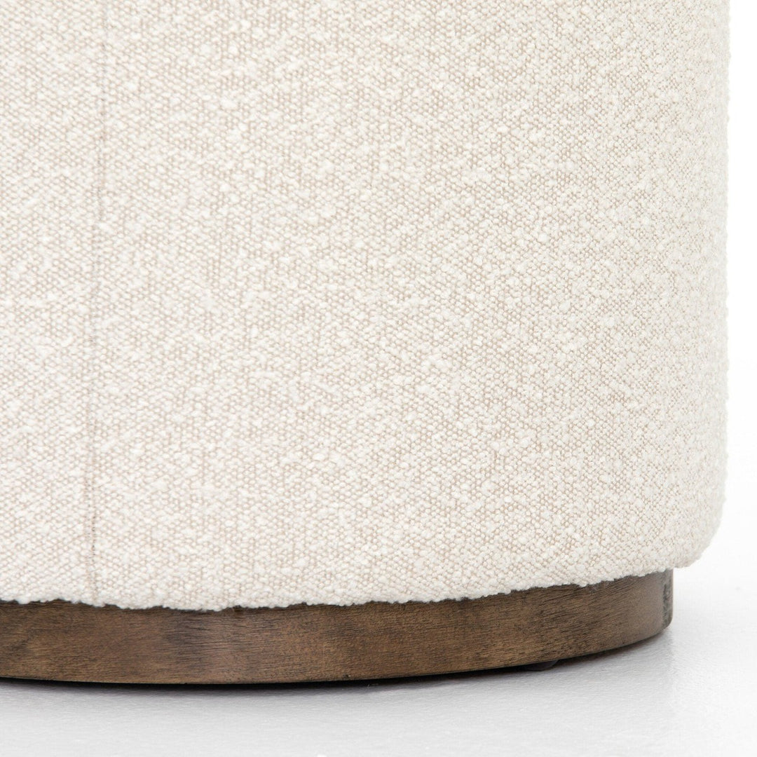 Spencer Round Ottoman - Knoll Natural