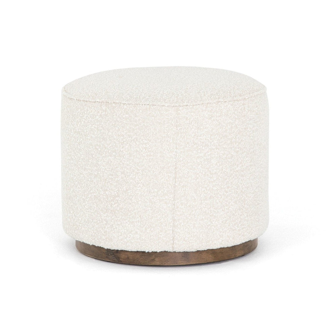 Spencer Round Ottoman - Knoll Natural