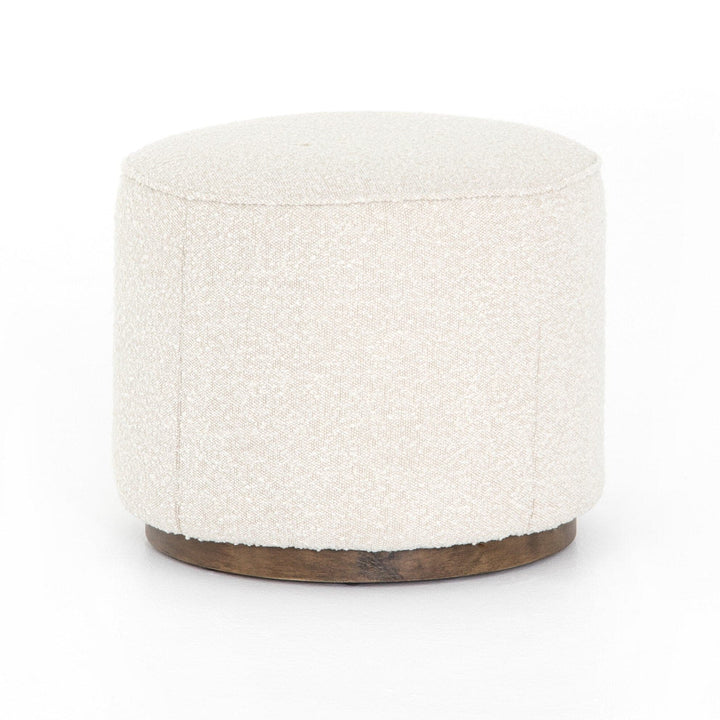 Spencer Round Ottoman - Knoll Natural