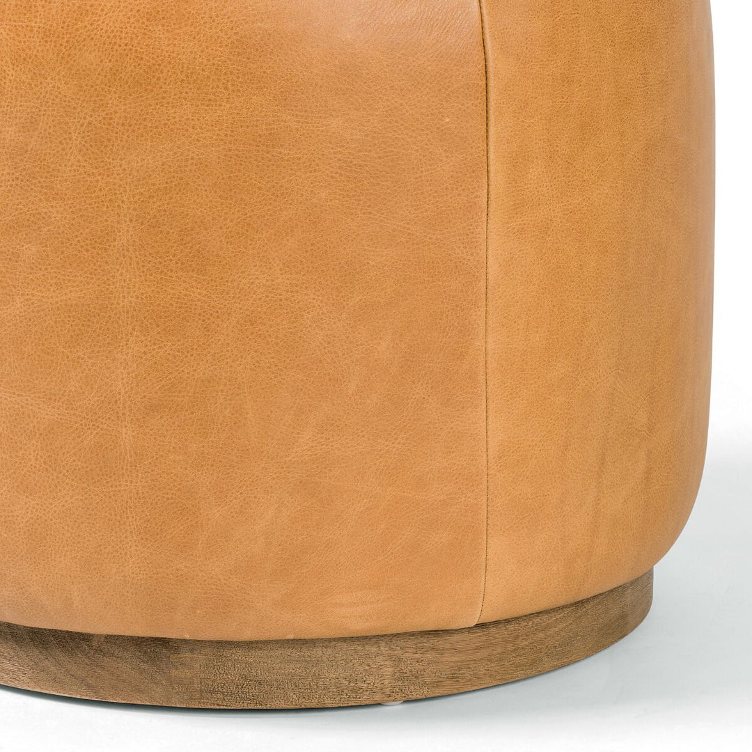 Radcliffe Round Ottoman - Palermo Butterscotch