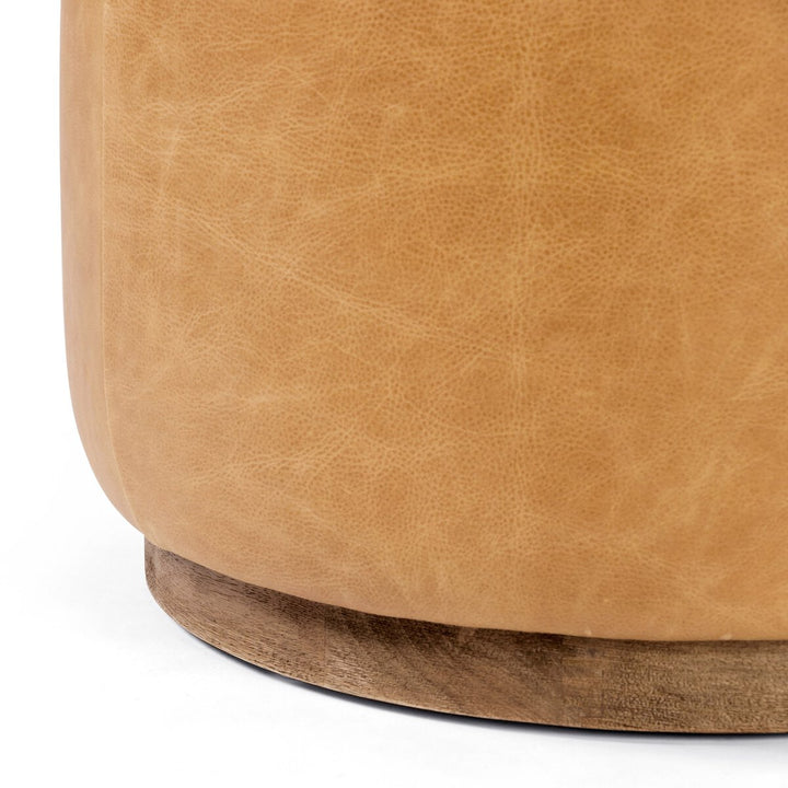 Radcliffe Round Ottoman - Palermo Butterscotch