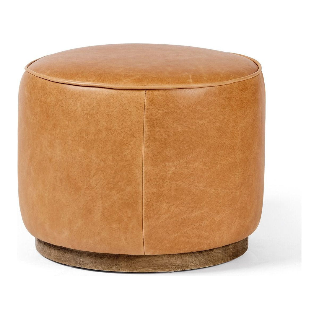 Radcliffe Round Ottoman - Palermo Butterscotch