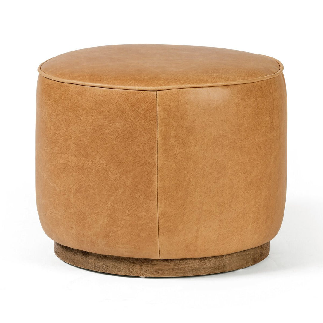 Radcliffe Round Ottoman - Palermo Butterscotch