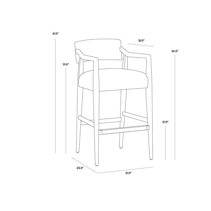 Keagan Barstool-Sunpan-SUNPAN-110555-Bar StoolsBlack-8-France and Son