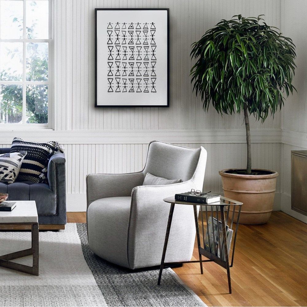 Lounge Chairs Reid Swivel Chair - Noble Platinum