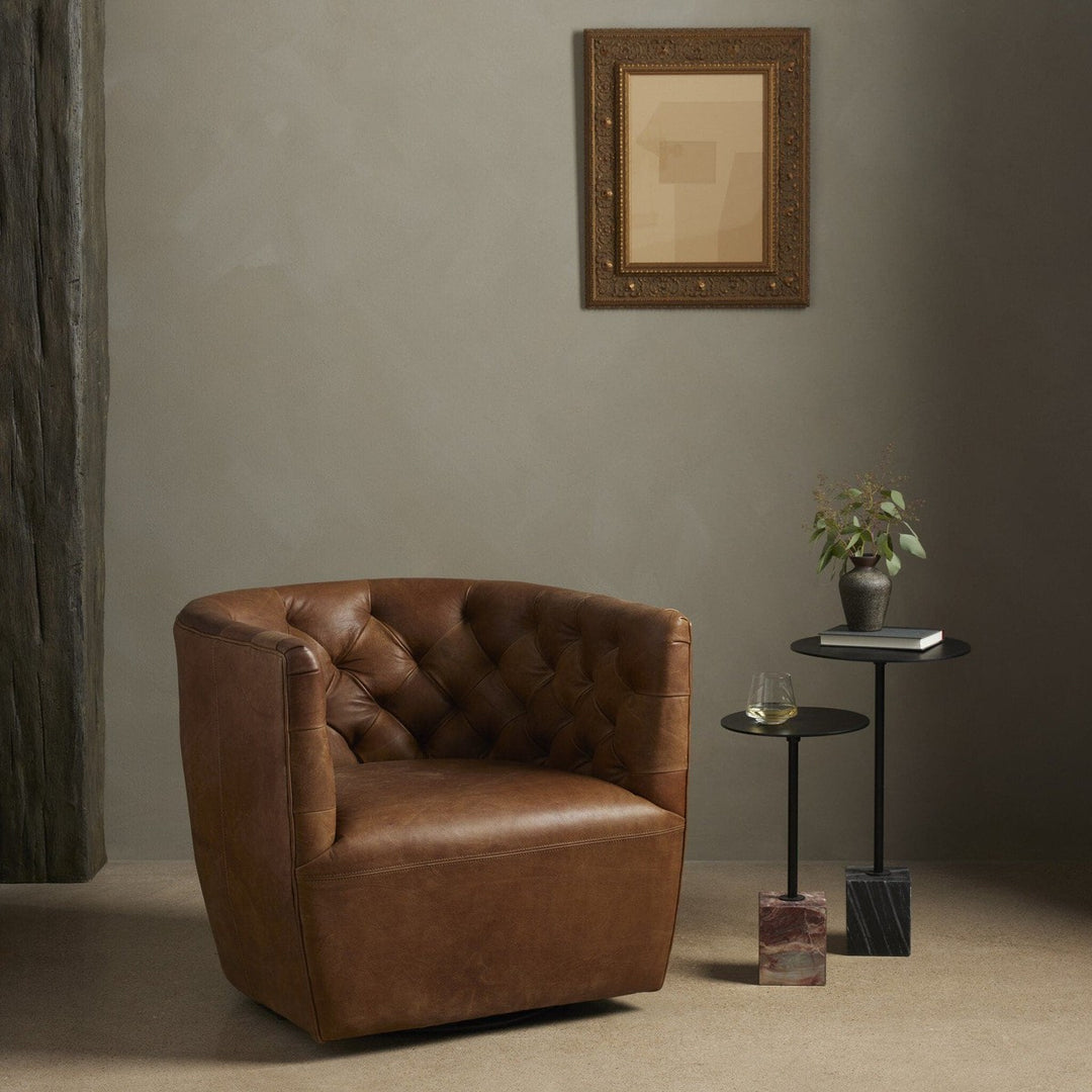 Hanson Swivel Chair - Heirloom Black