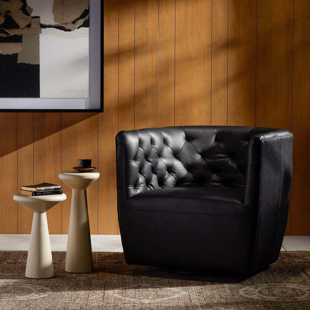 Hanson Swivel Chair - Heirloom Sienna