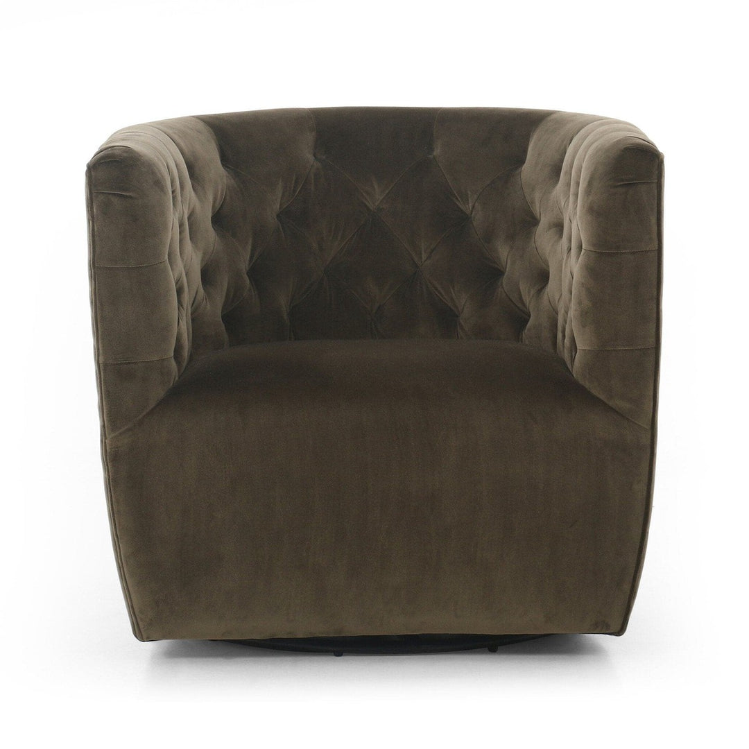 Hanson Swivel Chair - Surrey Olive