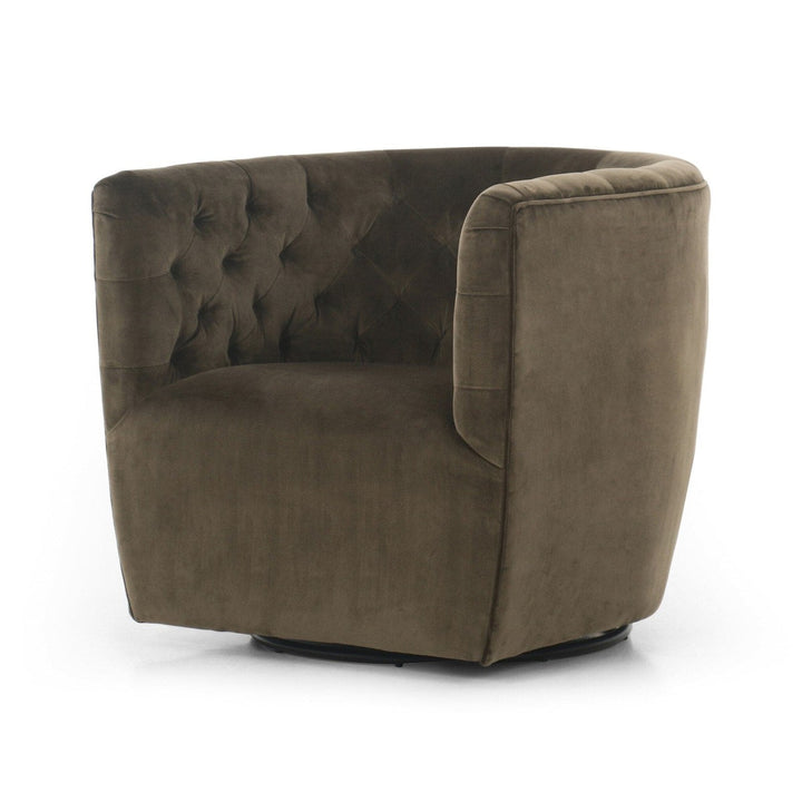 Hanson Swivel Chair - Surrey Olive