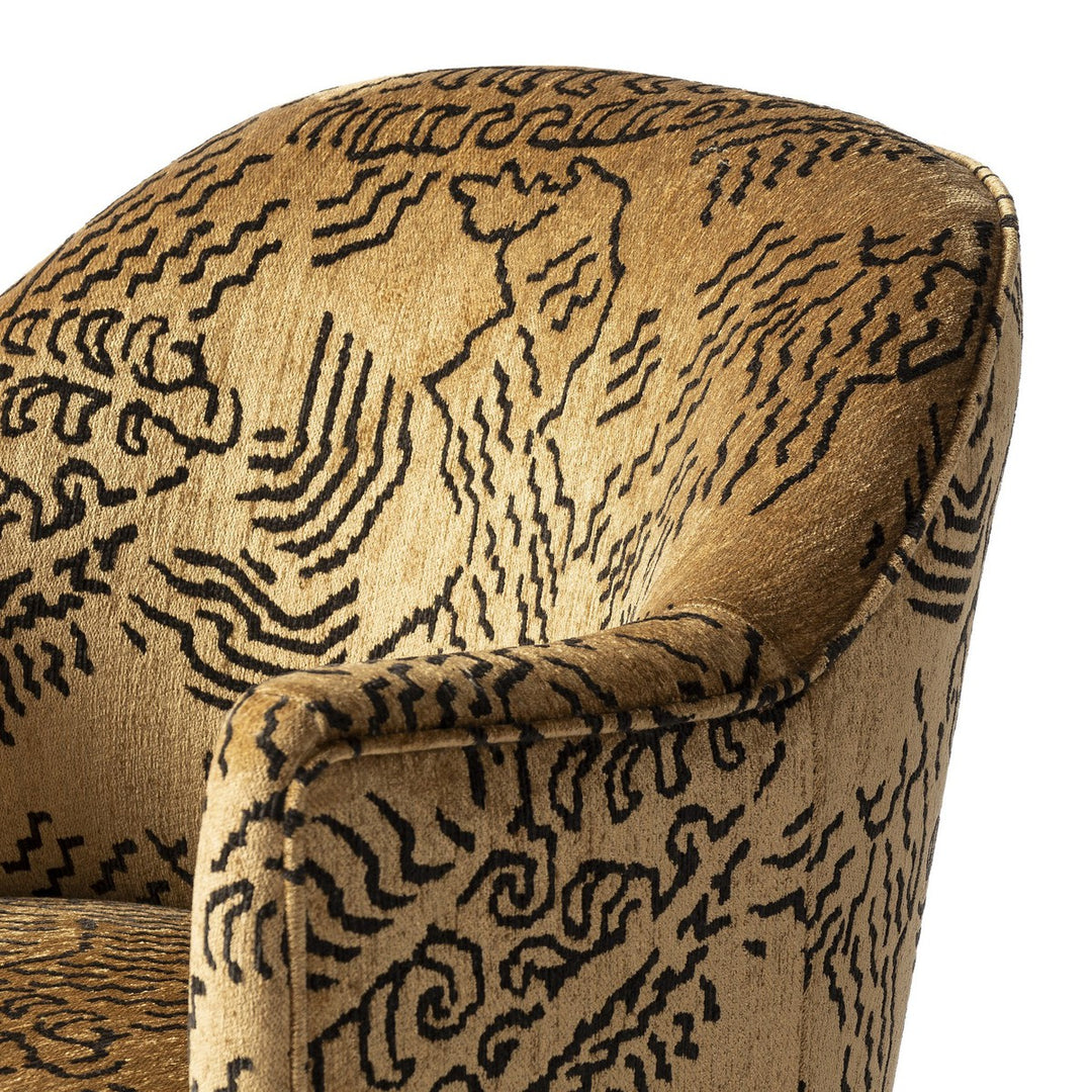 Audrey Swivel Chair - Balkan Ochre - Beige, Natural