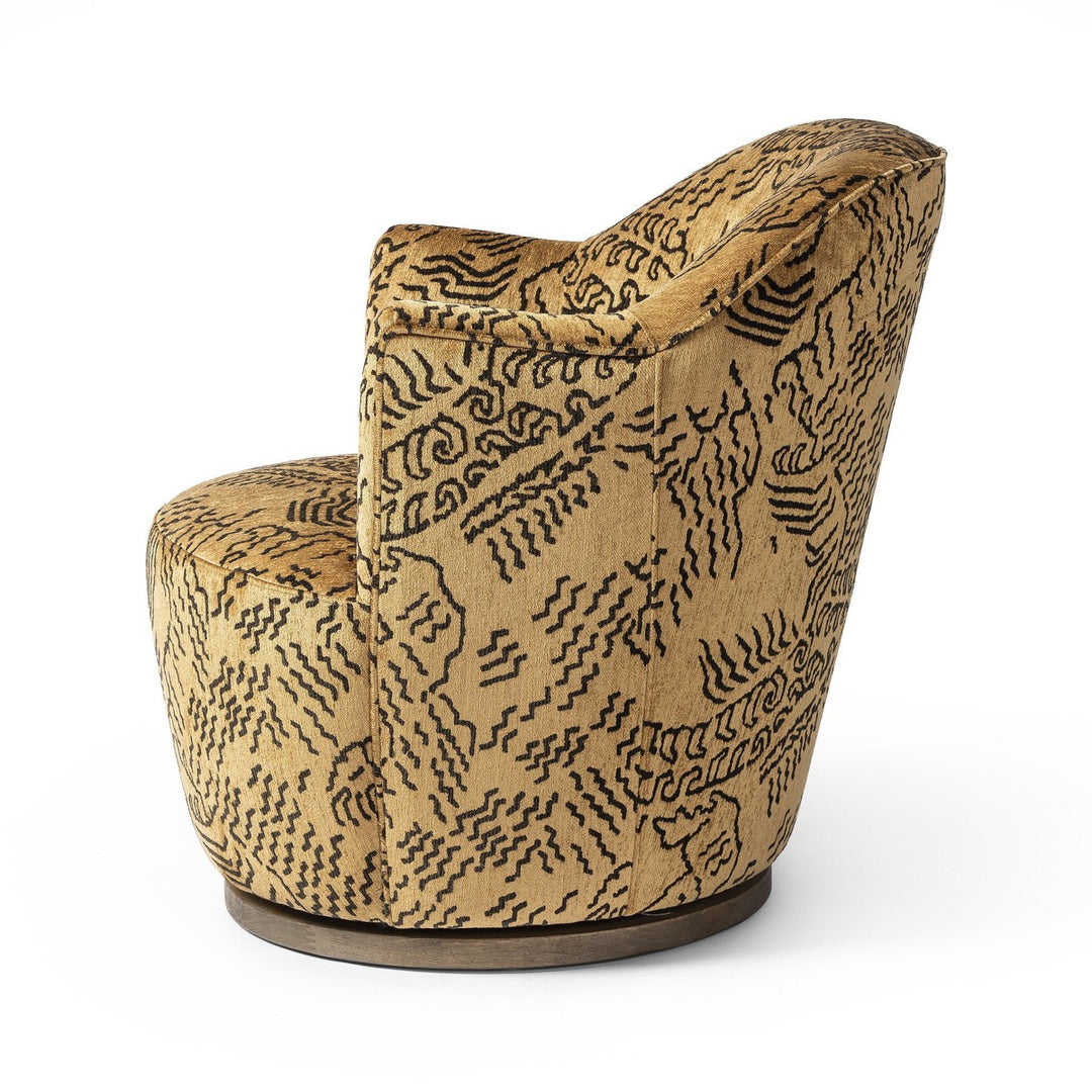 Audrey Swivel Chair - Balkan Ochre - Beige, Natural