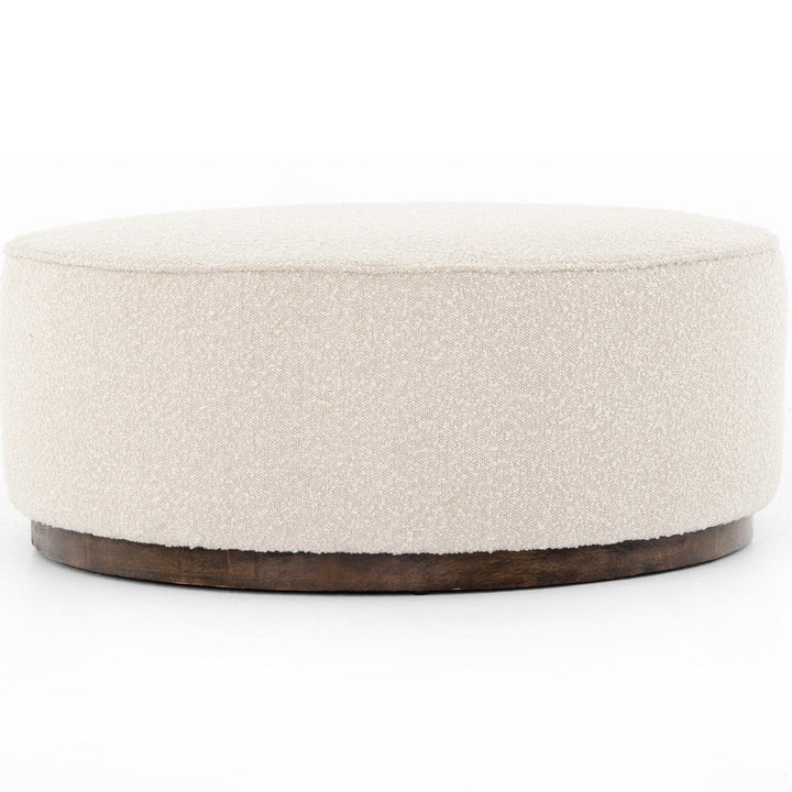 Spencer Large Round Ottoman - Knoll Natural