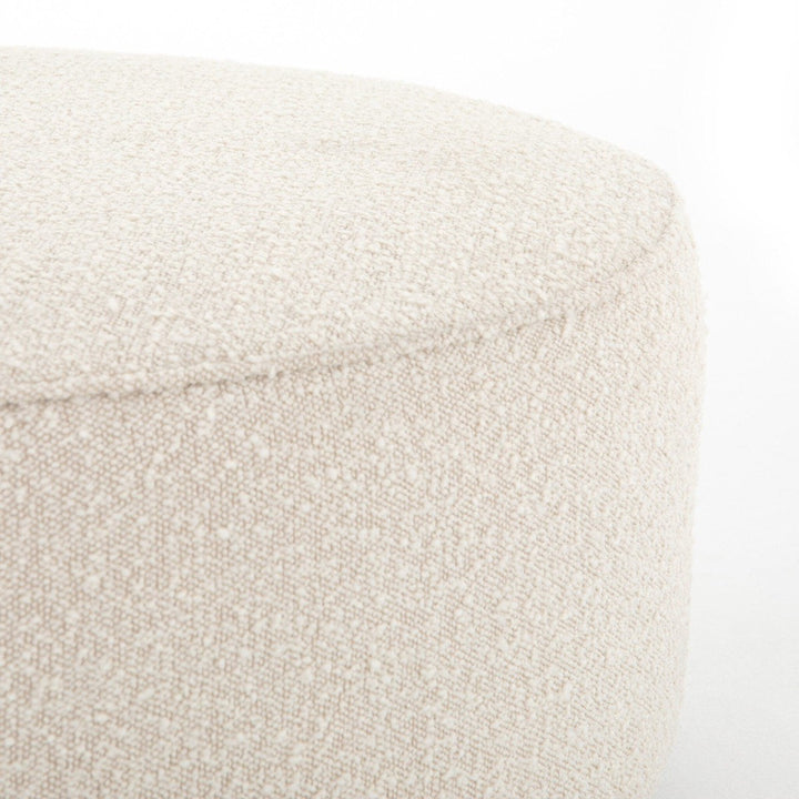 Spencer Large Round Ottoman - Knoll Natural