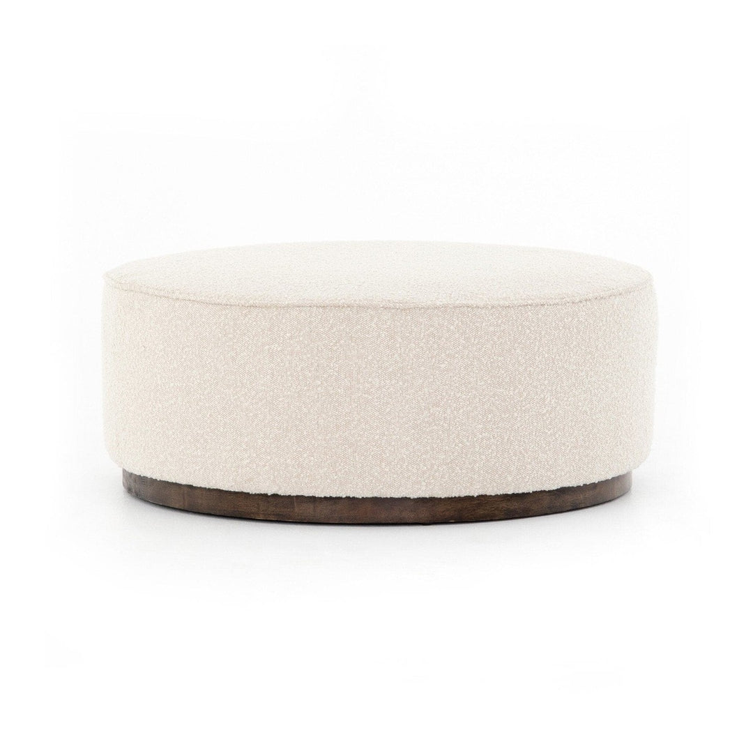 Spencer Large Round Ottoman - Knoll Natural