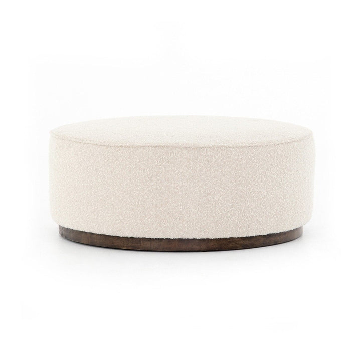 Spencer Large Round Ottoman - Knoll Natural