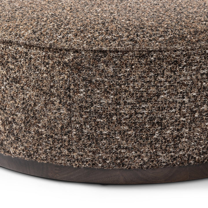 Radcliffe Large Round Ottoman - Ivan Granite