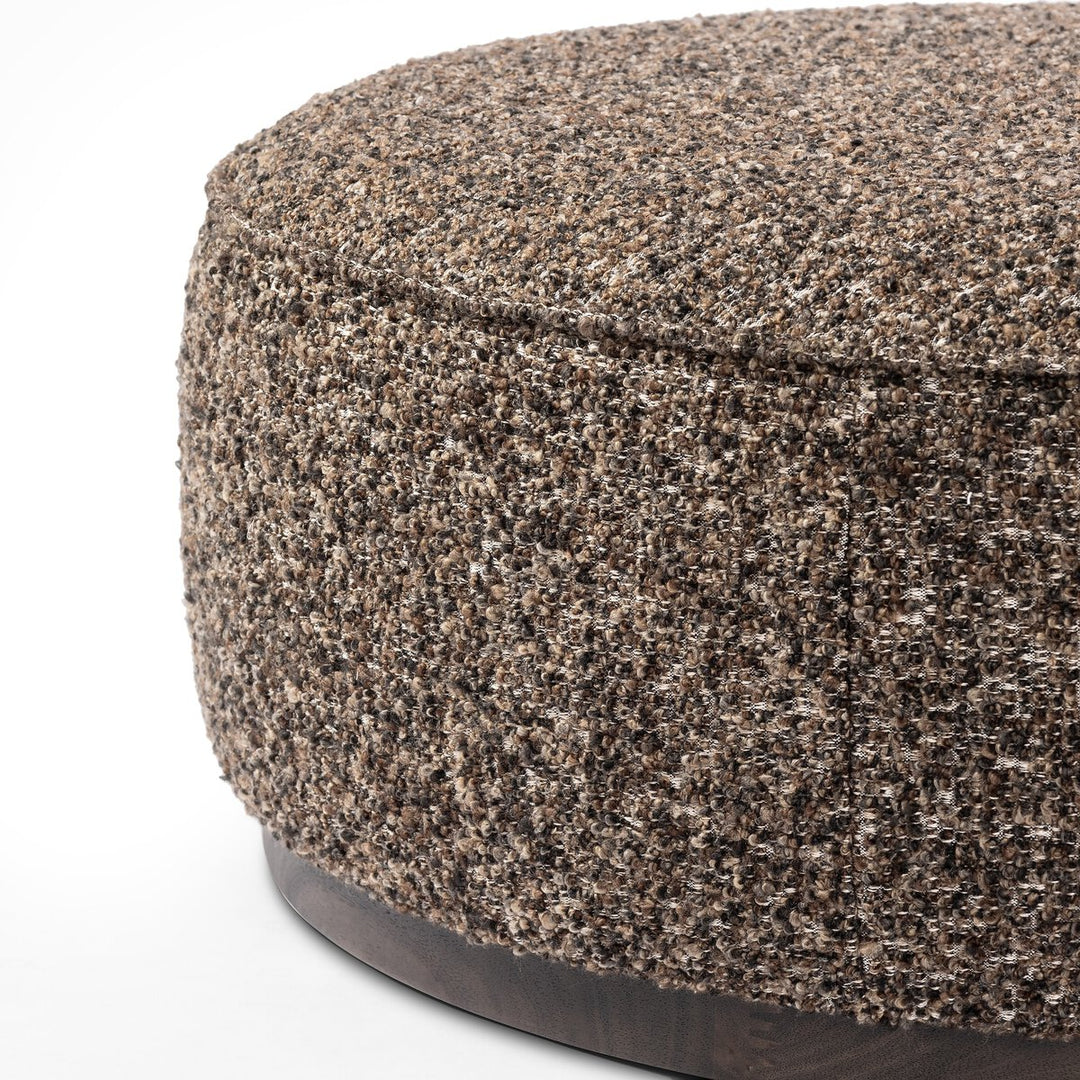 Radcliffe Large Round Ottoman - Ivan Granite