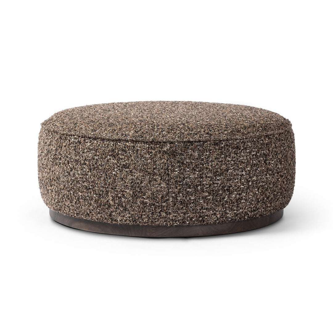 Radcliffe Large Round Ottoman - Ivan Granite