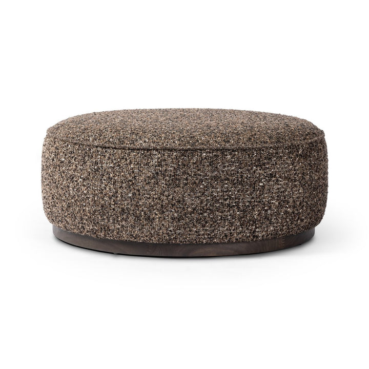 Radcliffe Large Round Ottoman - Ivan Granite