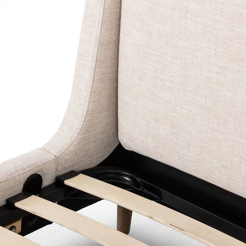Potter Bed: Dover Crescent - Distressed Natural - Twin