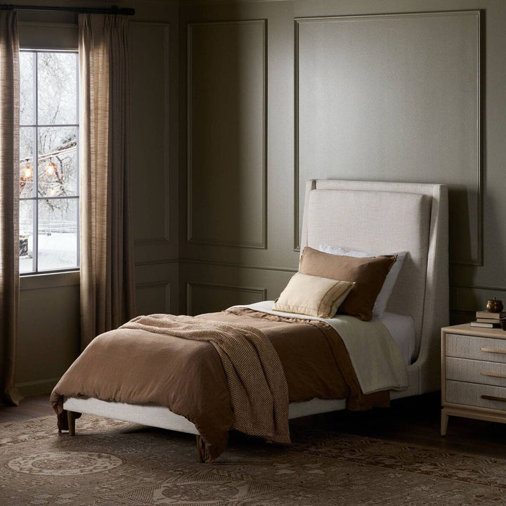Beds Potter Bed: Dover Crescent - Distressed Natural - Twin