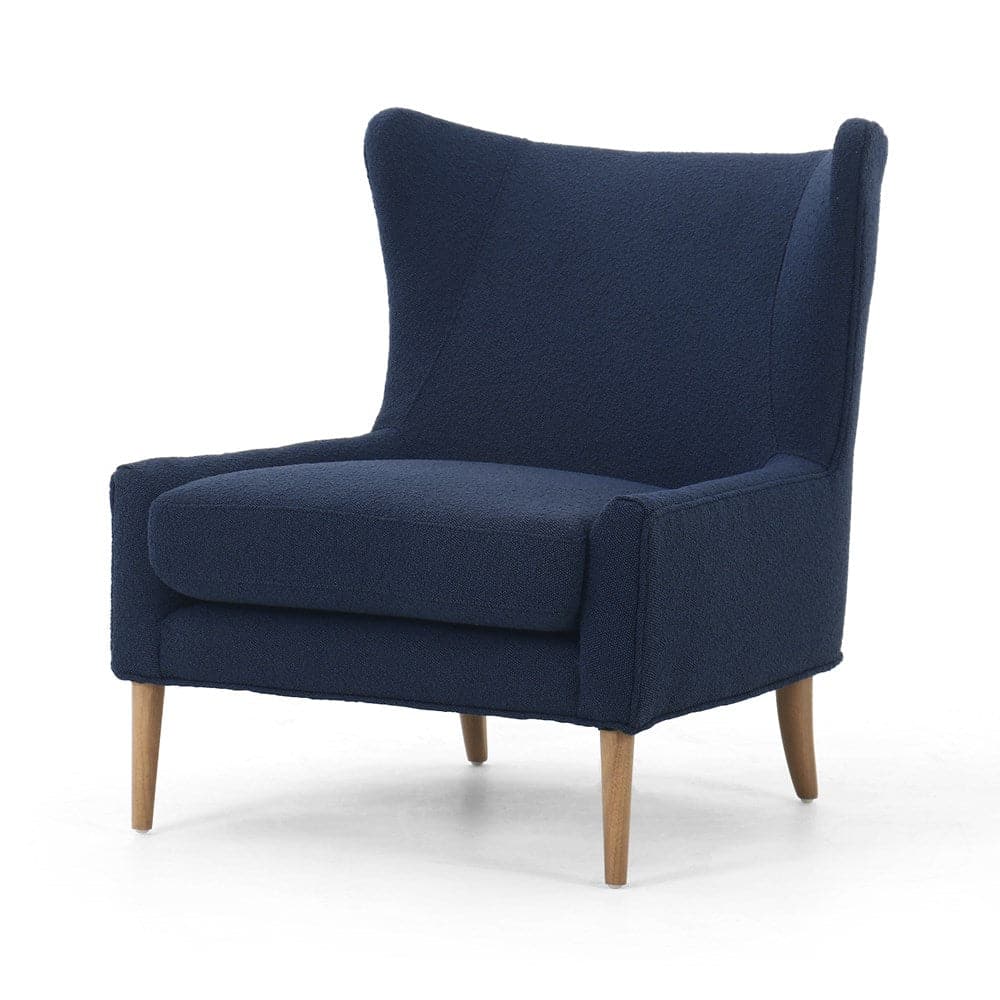 Marlow Wing Chair - Fabric-Four Hands-FH-106148-011-Lounge ChairsCopenhagen Indigo-10-France and Son