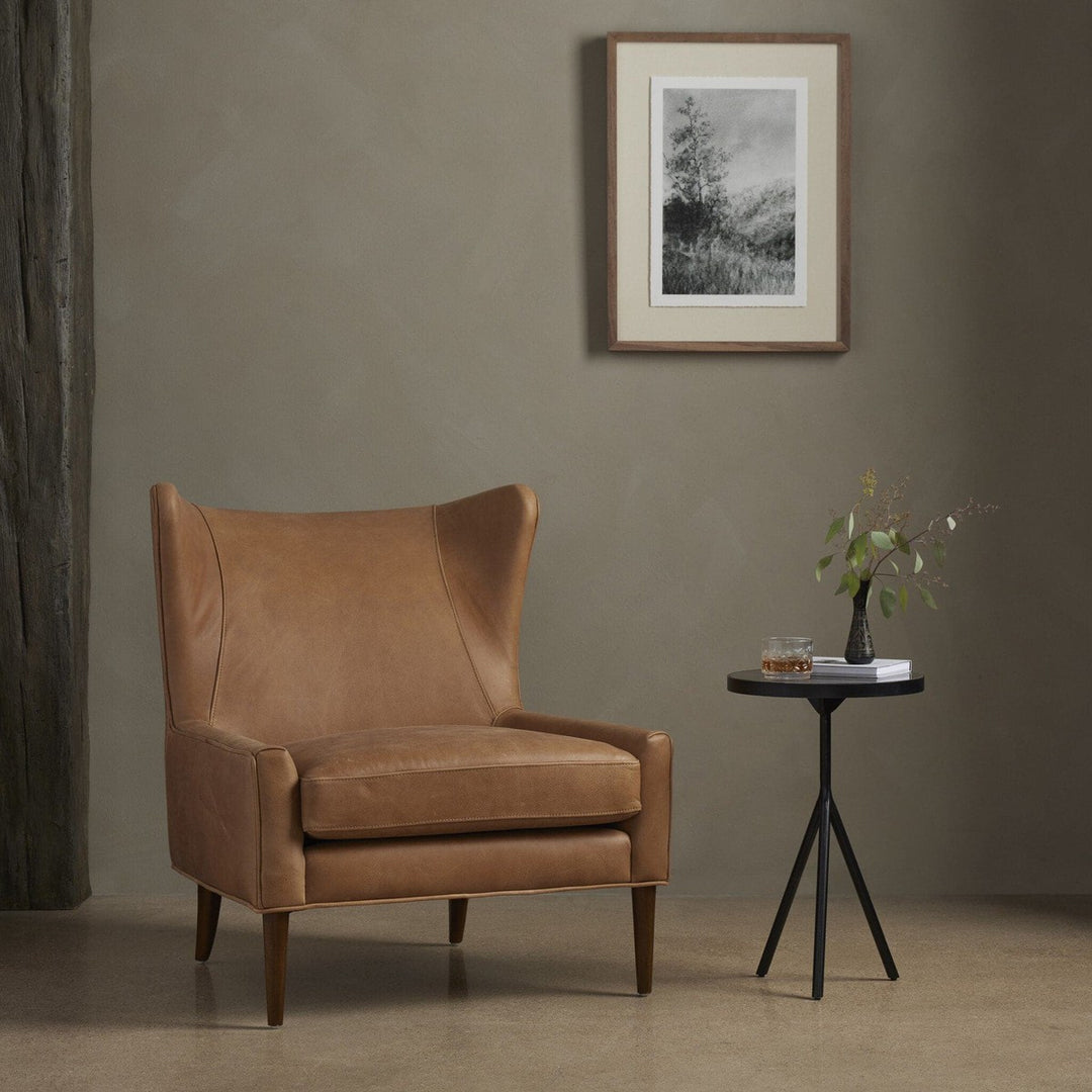 Marcus Wing Chair - Palermo Cognac