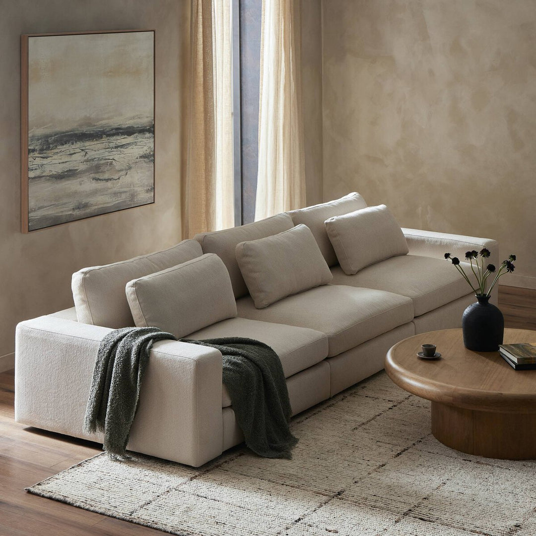 Chelsea 3-Piece Sectional - 3-Piece Sectional Sofa - Clairmont Ivory