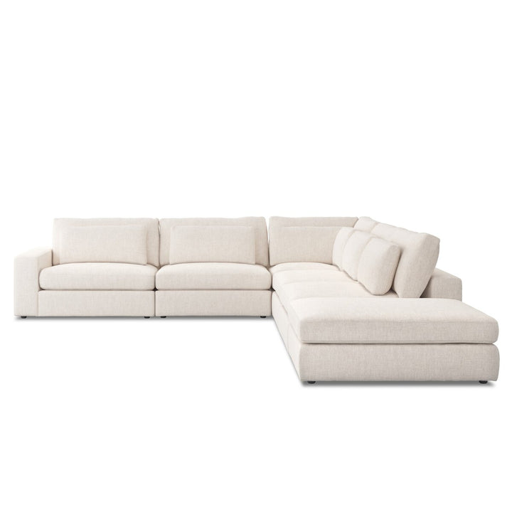 Chelsea 5-Piece Sectional - Laf Sofa W/ Ottoman - Essence Natural