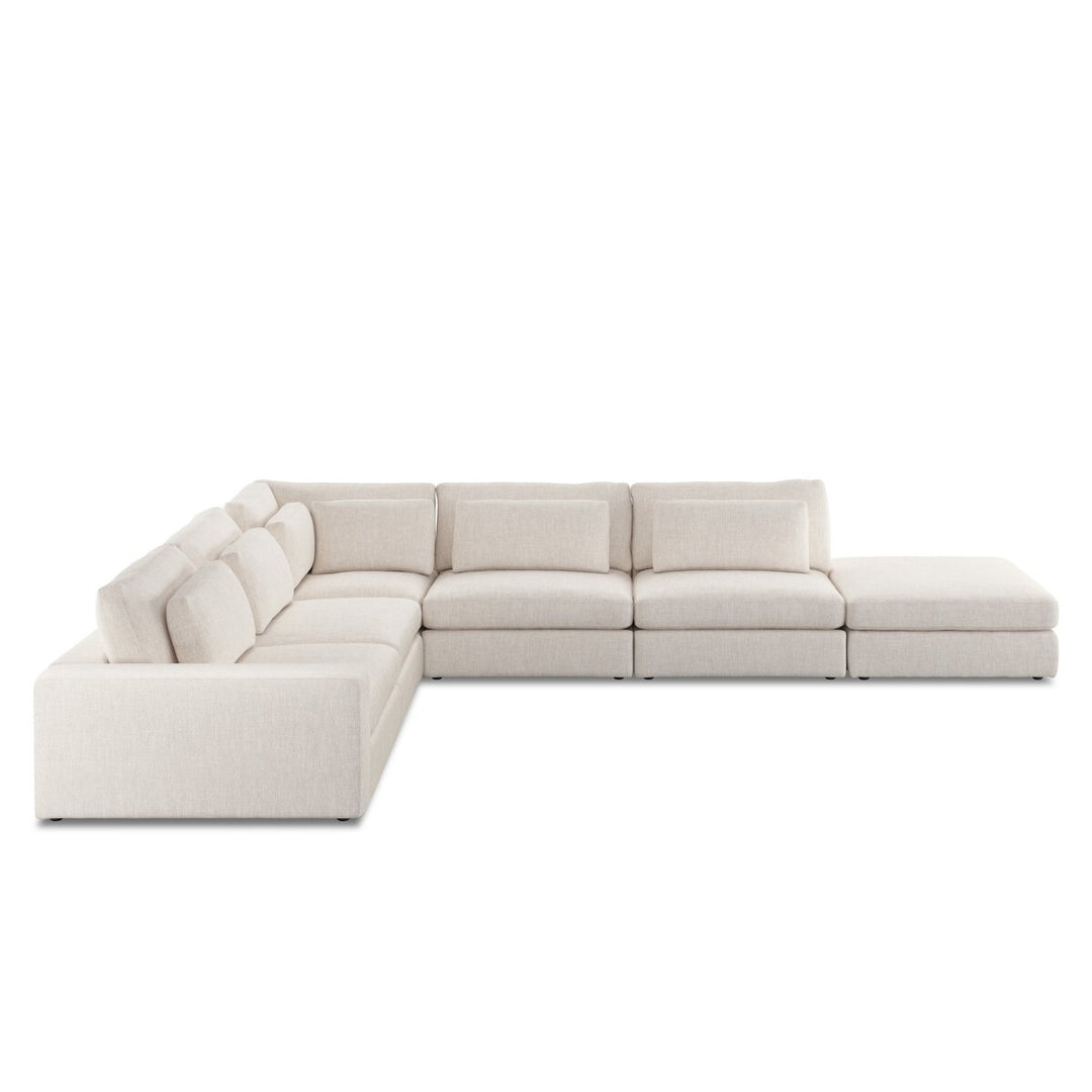 Chelsea 5-Piece Sectional - Laf Sofa W/ Ottoman - Essence Natural