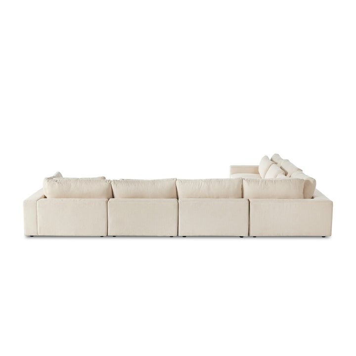 Chelsea 6-Piece Sectional - W/ Ottoman - Clairmont Ivory