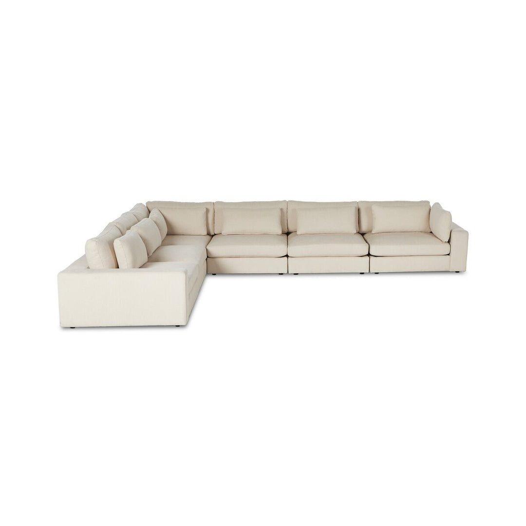 Chelsea 6-Piece Sectional - 6-Piece - Clairmont Ivory