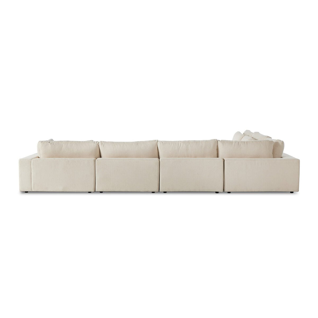 Chelsea 6-Piece Sectional - W/ Ottoman - Clairmont Ivory