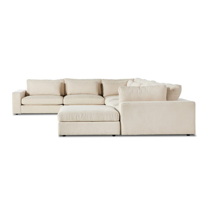 Chelsea 6-Piece Sectional - W/ Ottoman - Clairmont Ivory