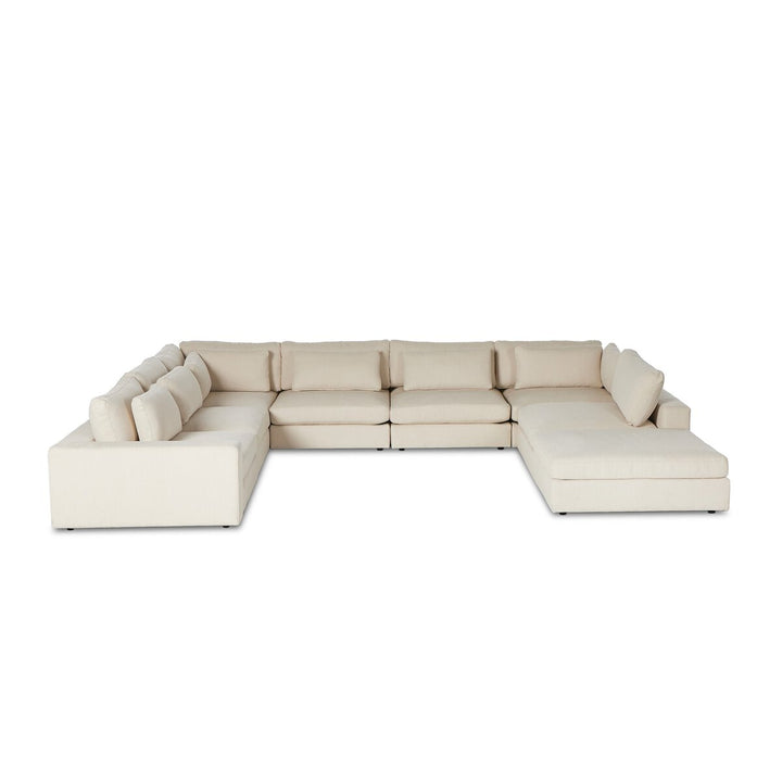 Chelsea 7-Piece Sectional W/ Ottoman - Clairmont Ivory