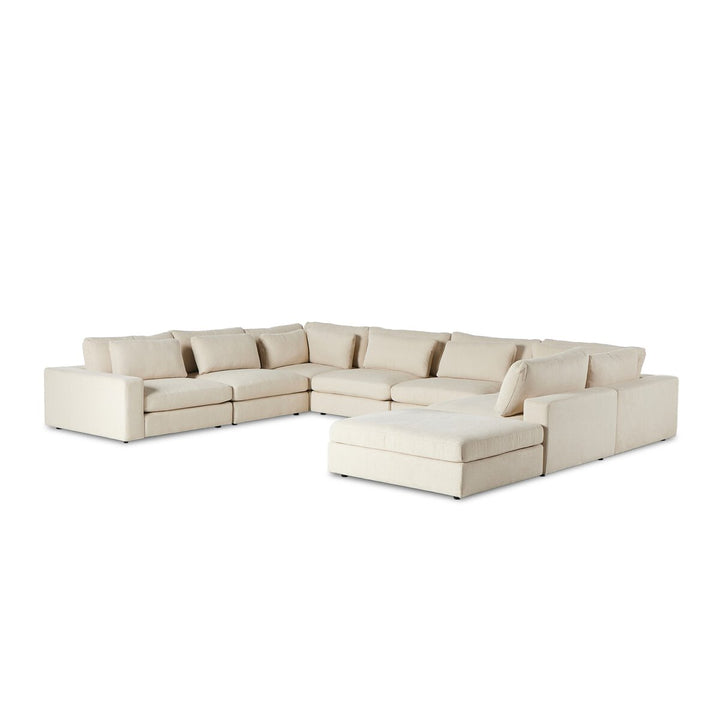 Chelsea 7-Piece Sectional W/ Ottoman - Clairmont Ivory