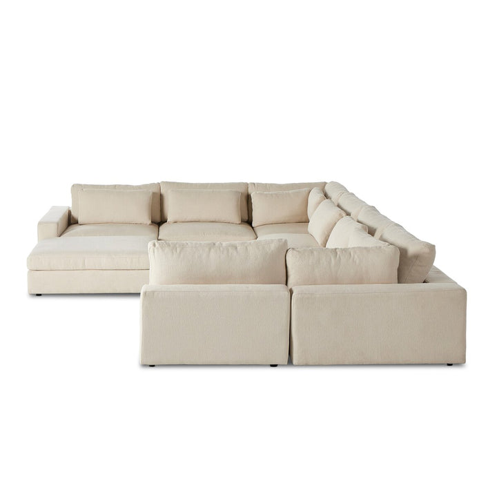 Chelsea 7-Piece Sectional W/ Ottoman - Clairmont Ivory