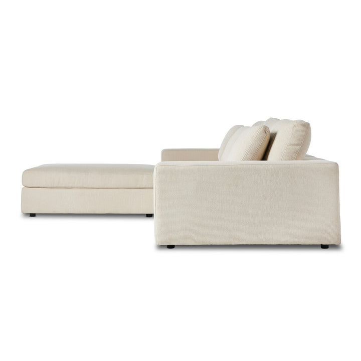 Chelsea 3-Piece Sectional - W/ Ottoman - Clairmont Ivory