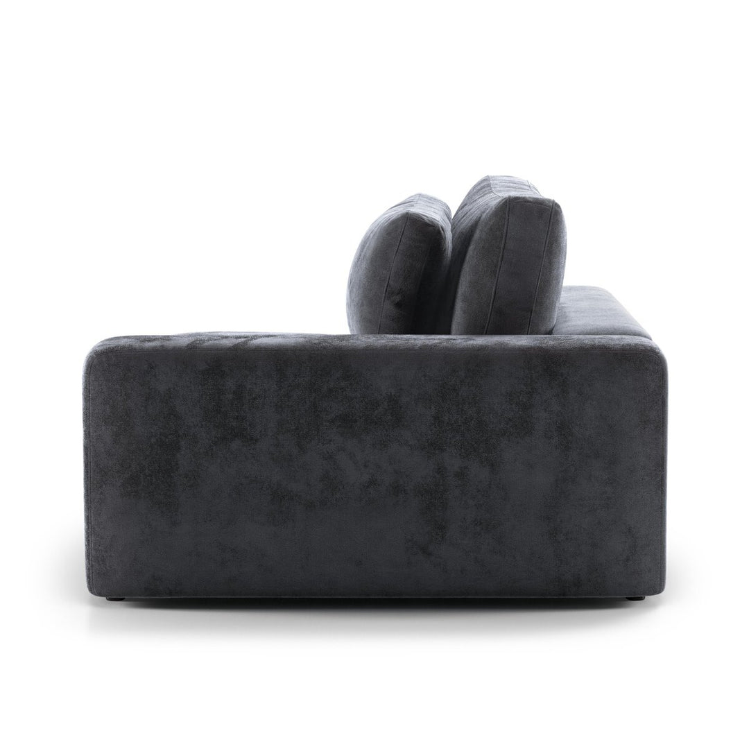 Build Your Own: Chelsea Sectional - Raf Piece - Charcoal Worn Velvet