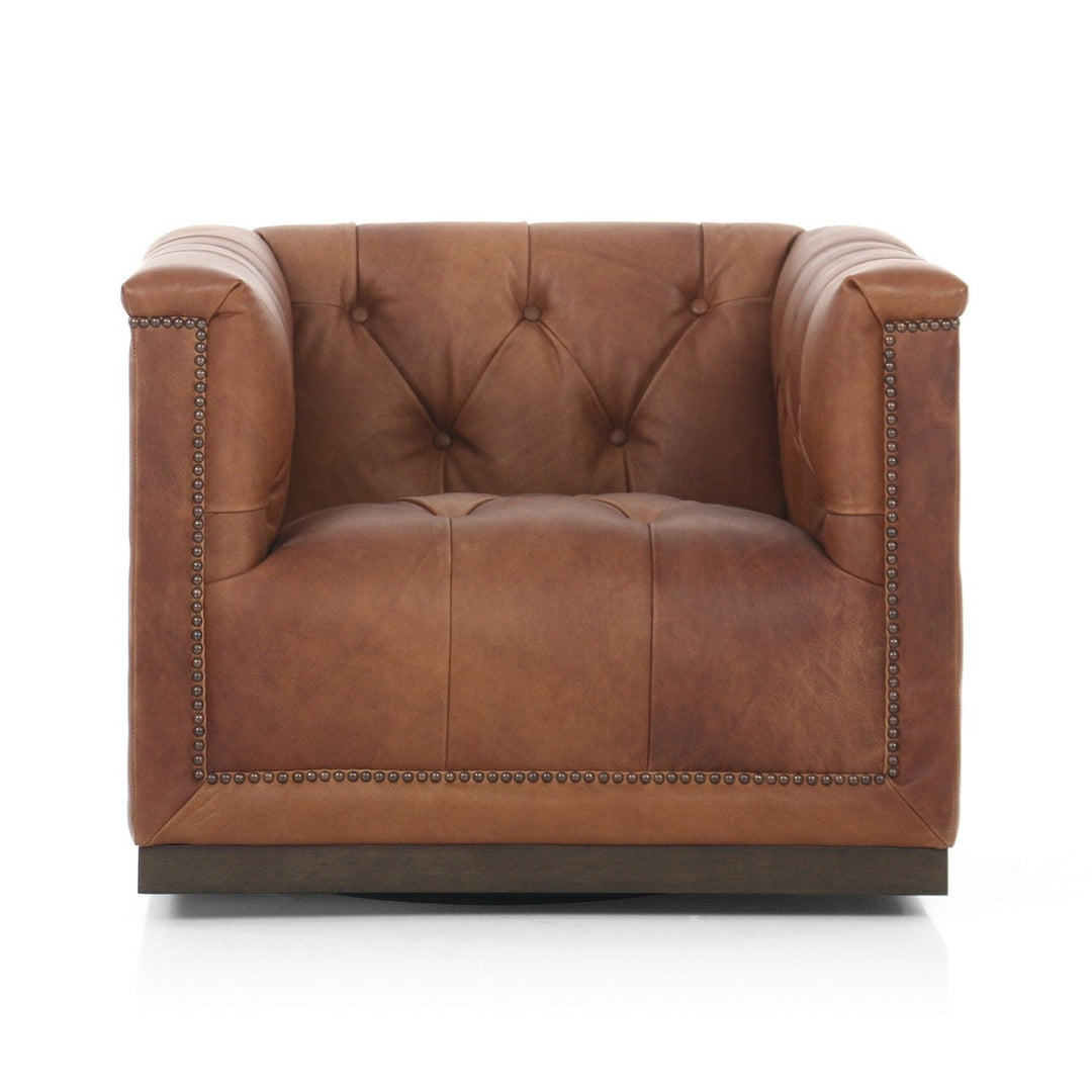 Maddox Swivel Chair - Heirloom Sienna