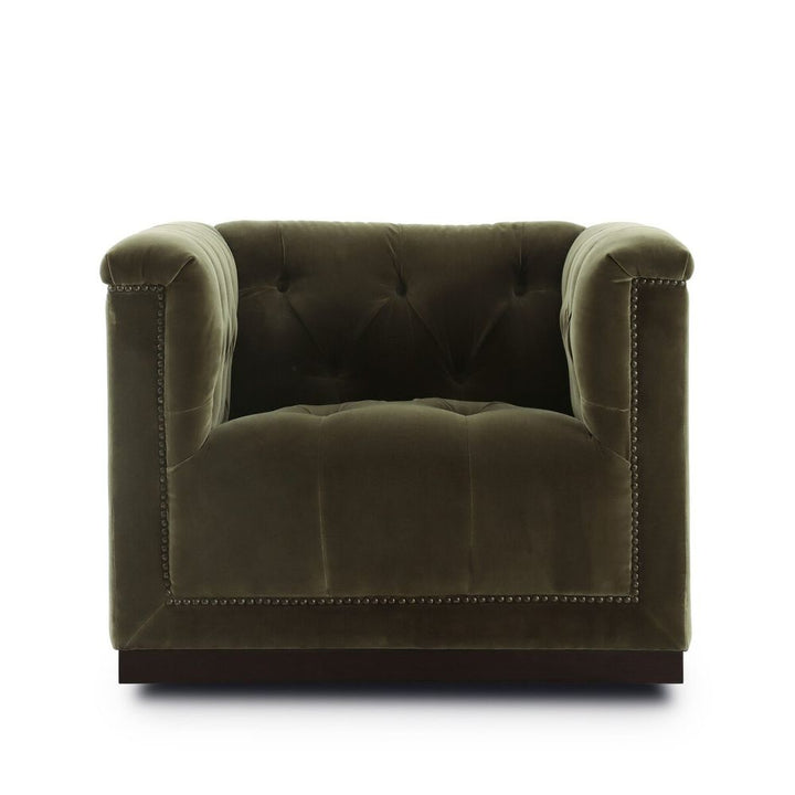 Kallum Swivel Chair - Olive