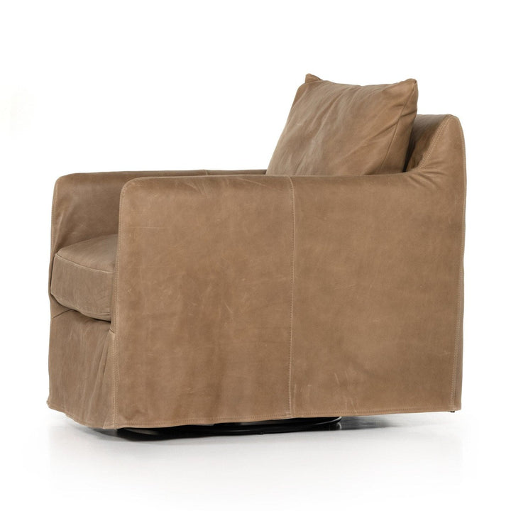 Blake Slipcover Swivel Chair - Palermo Drift