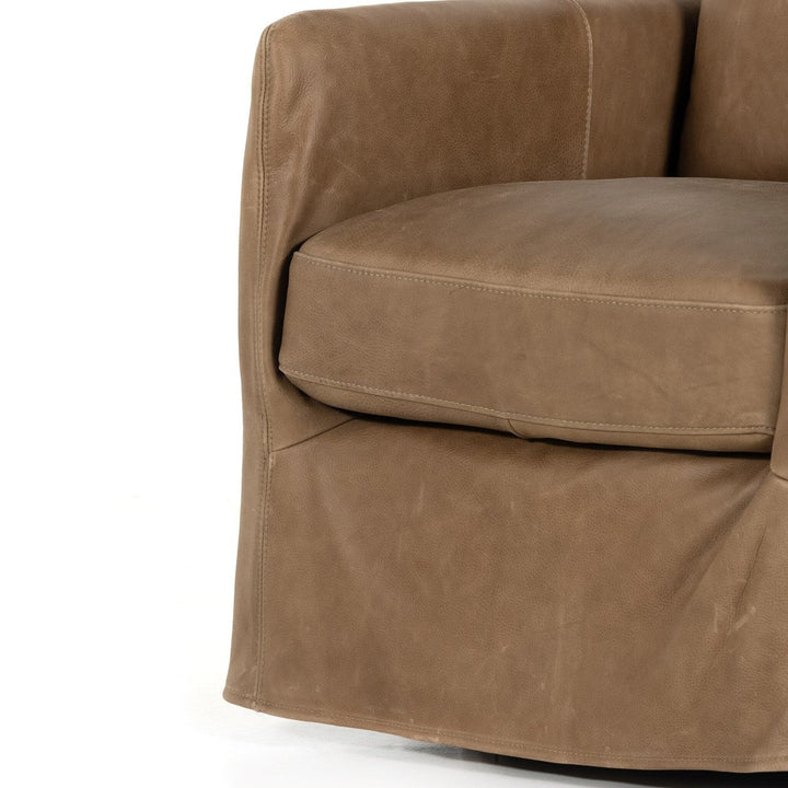 Blake Slipcover Swivel Chair - Palermo Drift