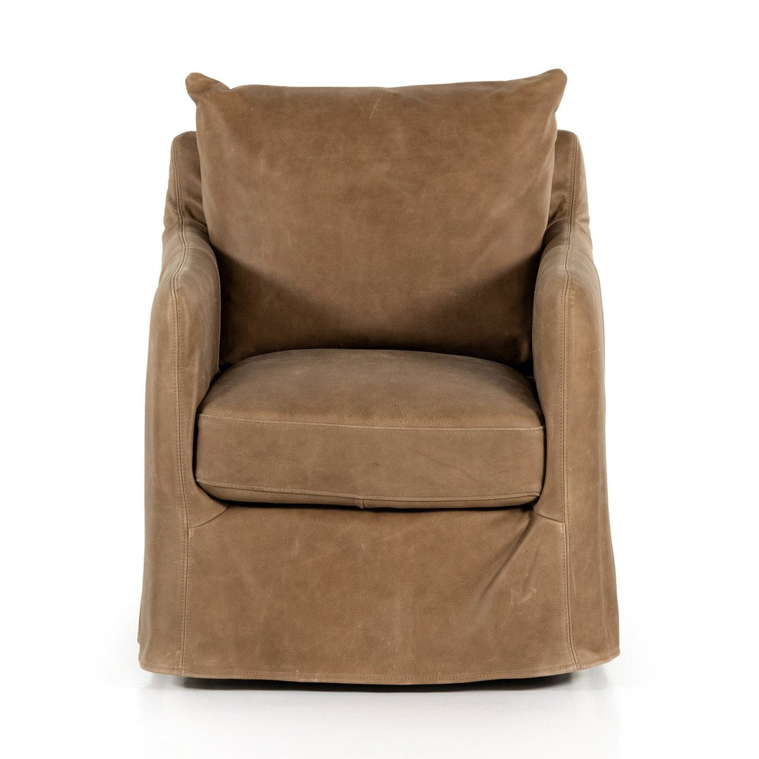 Blake Slipcover Swivel Chair - Palermo Drift