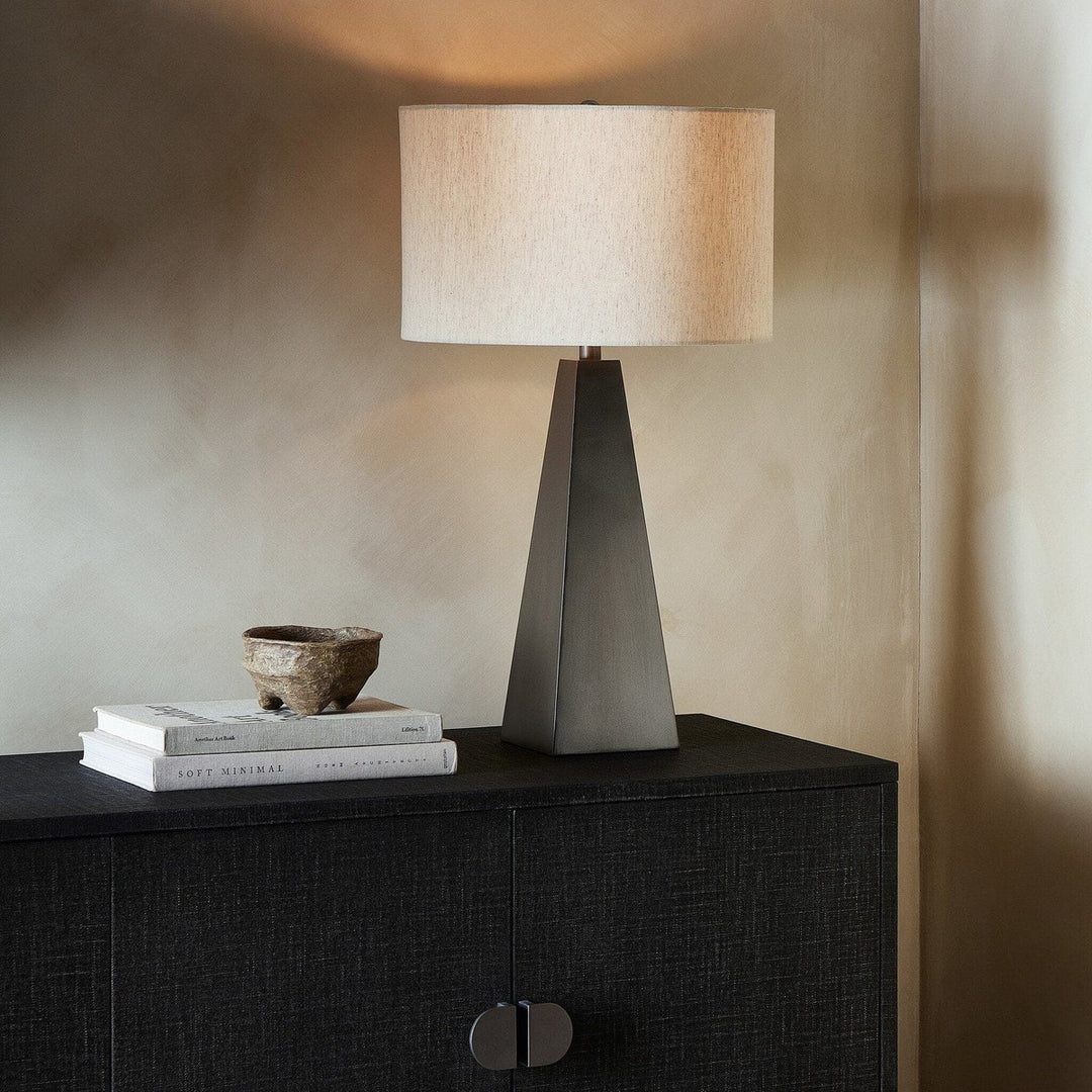 Leonard Table Lamp - Dark Antique Pewter