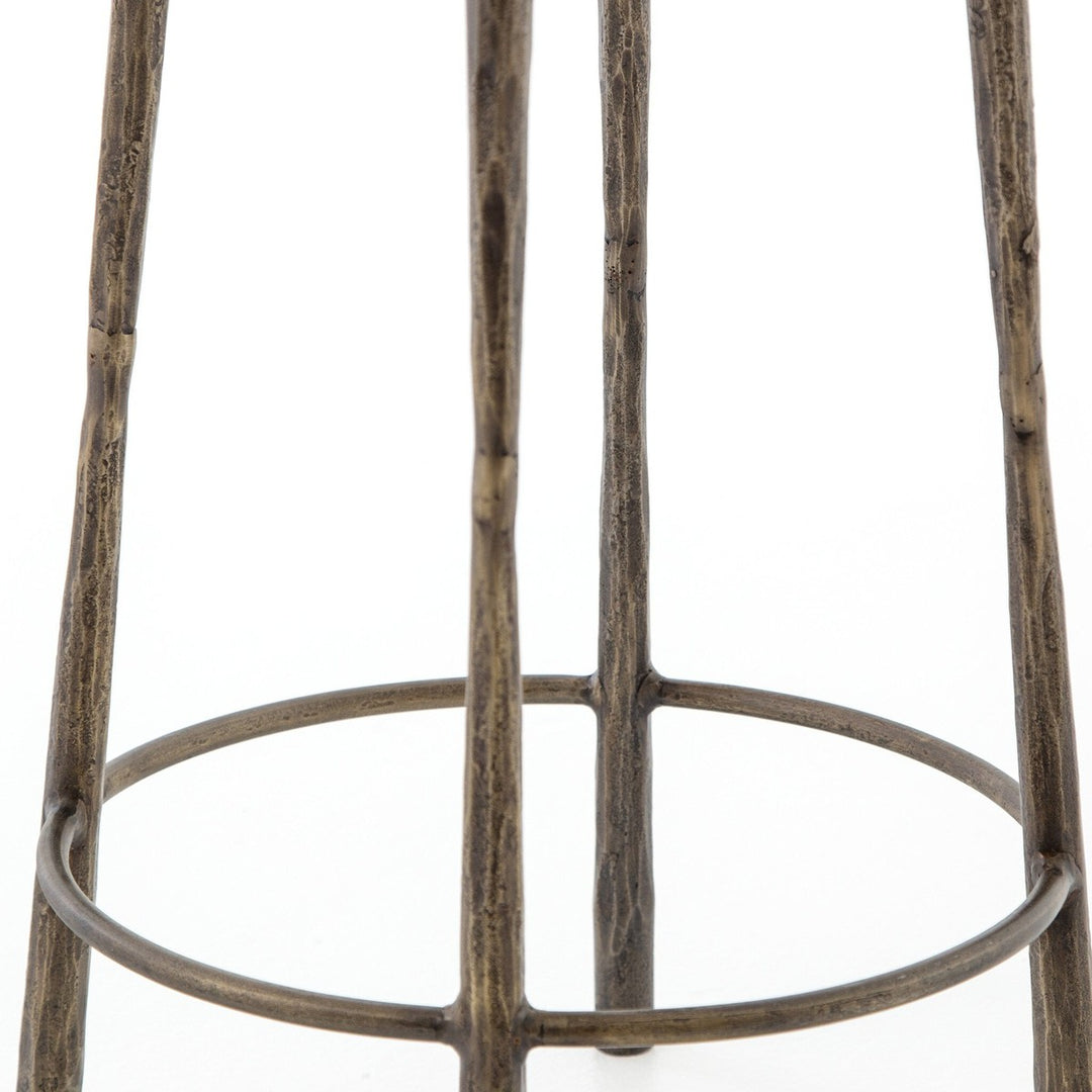 Weston Counter Stool - Hammered Aged Brass