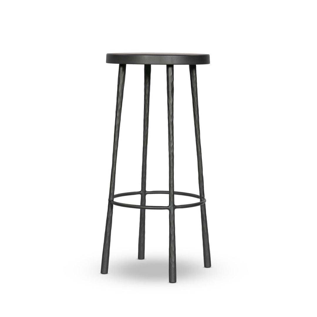 Edgewood Bar + Counter Stool - Bar Stool - Hammered Gunmetal