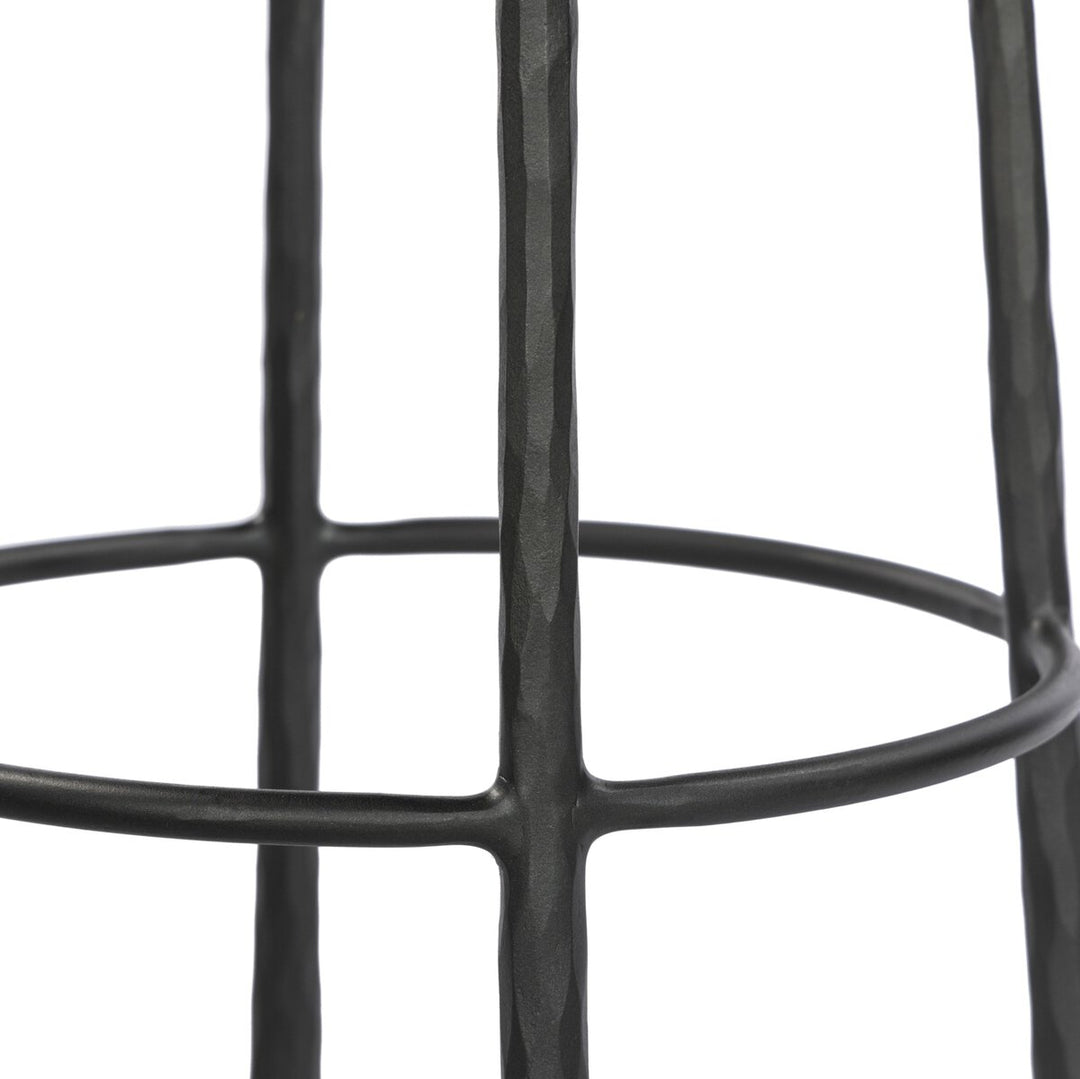 Edgewood Bar + Counter Stool - Bar Stool - Hammered Gunmetal